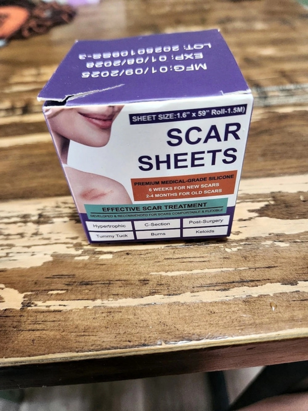 Medical Grade Silicone Scar Sheet Scar Sheets Roll.